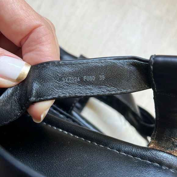 Prada sport black platform sandals size 9. Strap is broken. See photos - Picture 9 of 9